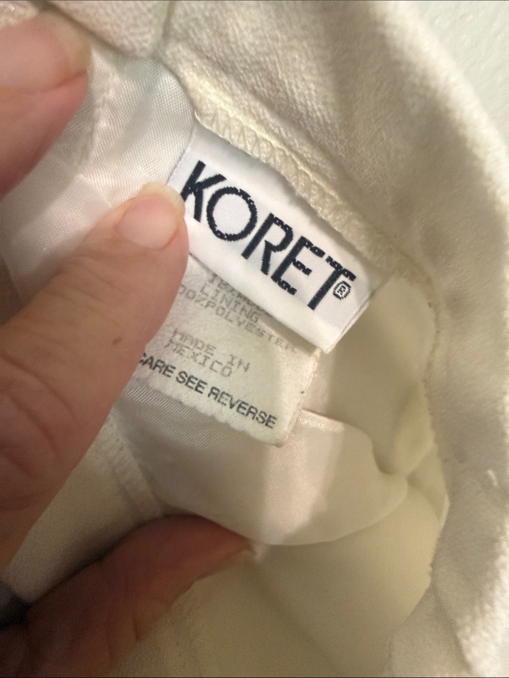 Koret Cream lined Pencil Skirt - Picture 2 of 3